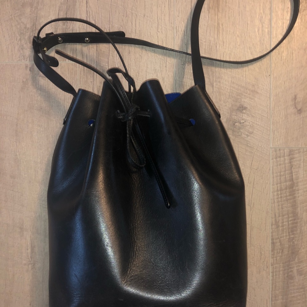 Mansur Gabriel Black/Royal Vegetable Leather